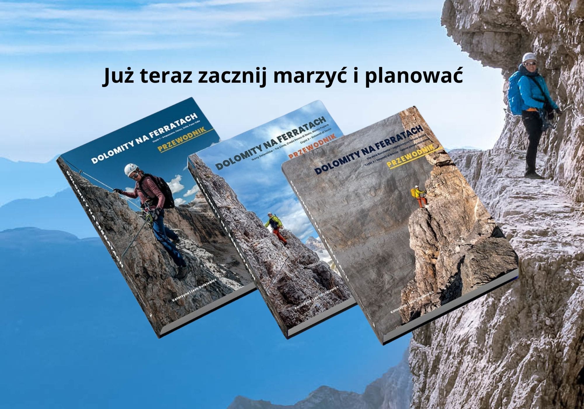 DOLOMITY NA FERRATACH - PRZEWODNIK - komplet.