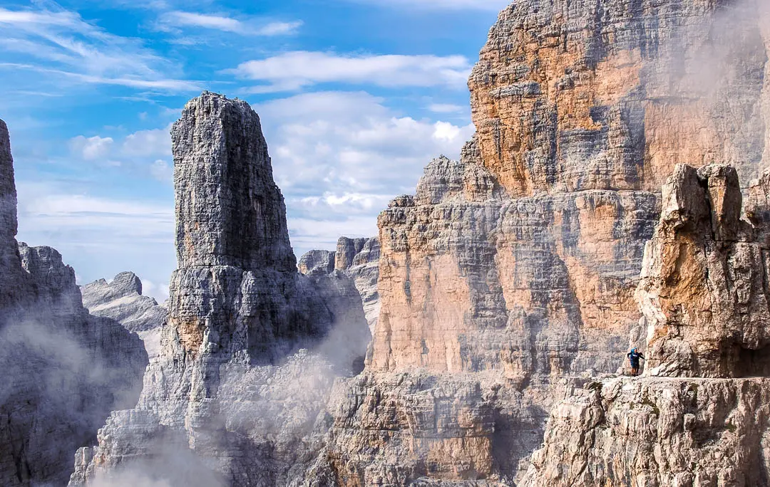Via delle Bocchette - najpiękniejsza ferrata świata! DOLOMITY NA FERRATACH - PRZEWODNIK - GRUPPO DI BRENTA